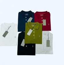 ALL SAINTS PLAIN COLLARED ELEGANT SHORT  SLEEVE POLO SHIRT
