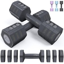 Adjustable Dumbbells Women Set Dumbbells Set Each 1-25kg Weights 4-in-1 Adjust...