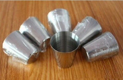 Silver stainless steel single - silver,