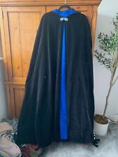 cloak coat shawl stunning extra large cape black velvet medieval fancy dress