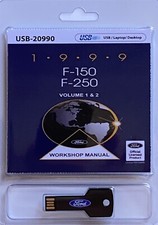 1999 Ford F-150 F-250 Truck Workshop Manual (Volume 1 and 2) (USB)