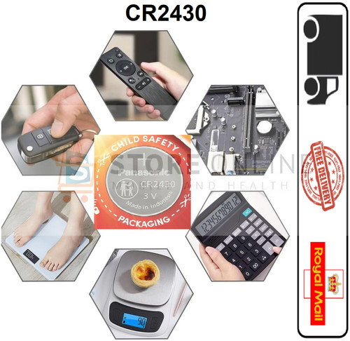 Cr2430 lithium panasonic - 3v,