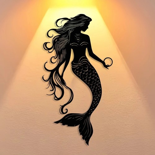 Mermaid metal wall art - mermaid,