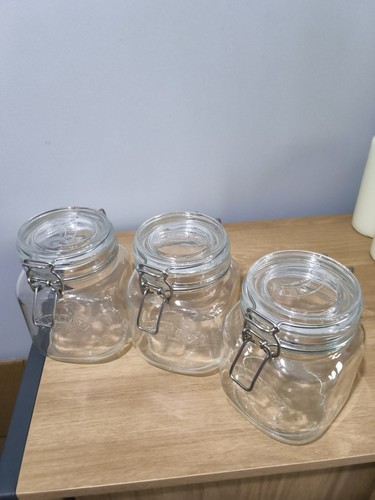 Kilner jars litre x 3 - jars,