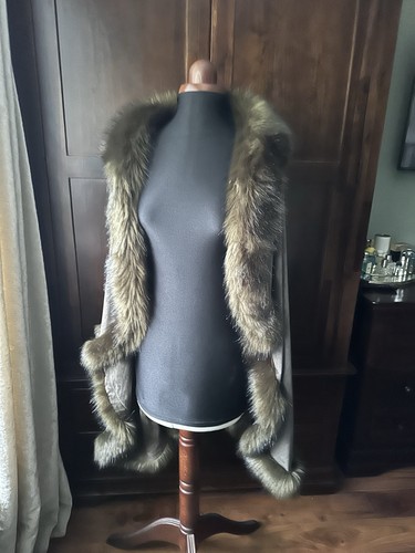 Faux fur shawl - fur, wrap