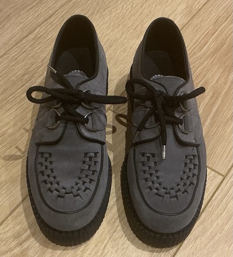 Steel ground brothel creepers - steel,