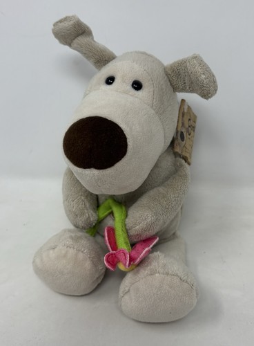 Boofle teddy holding pink - holding,