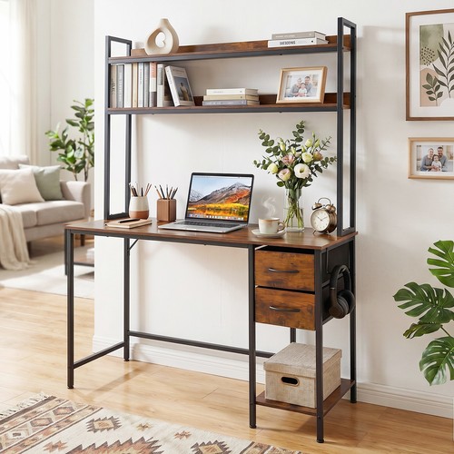 Desk hutch reversible - w/,