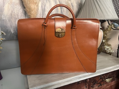 Vintage tan cowhide leather - vintage,