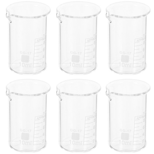 6pcs laboratory beakers glass - laboratory,