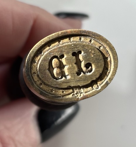 Antique vintage wax seal - wax,