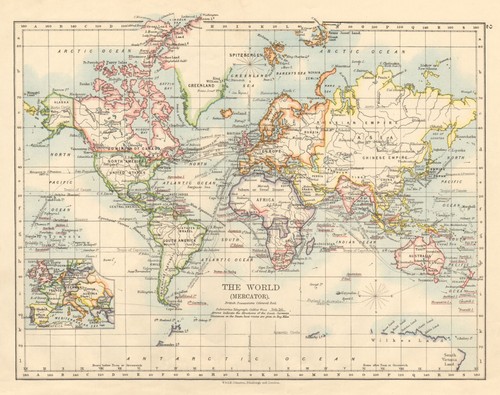 British empire world mercator - british,