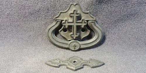 Raised christian cross - raised,