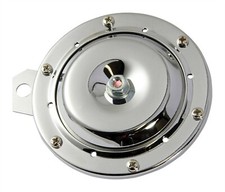 Bikeit 12v 100mm Motorcycle Motorbike Loud 105db Horn - Chrome