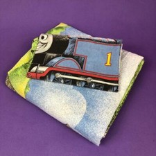 Vintage Thomas The Tank Engine Single Duvet Cover Fabric Pillow Case Set 1980s