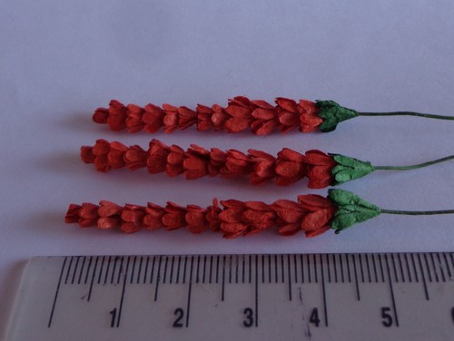 Scale red flowers - 1:12,