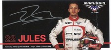 Jules Bianchi Hand Signed