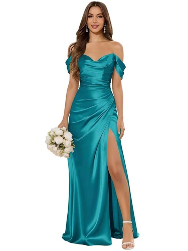 Pleated evening gown women - gown,