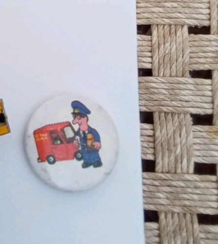 Vintage postman pat tin badge - vintage,