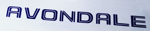 Avondale caravan decal - avondale,