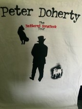 PETER DOHERTY NEW WHITE T-SHIRT SIZE X LARGE LIBERTINES BABYSHAMBLES