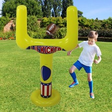 Inflatable Football Set,Football Party Supplies Goal Post with Balls Sturdy