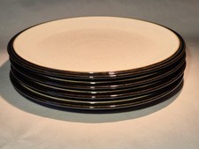4 Denby  Everyday Black Pepper Salad / Starter  Plates 23 cm Diameter