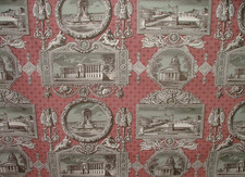 Marvic Textiles Les Vues De Paris Mulberry Curtain Upholstery Cushion Fabric