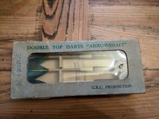 Vintage Arrowshaft Double Top Darts Feather GRC Productions Box Collectors Item