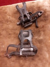 Used Pair Of Bicycle Pedals with Cages - Road Racing bike, Fixie, MTB K218