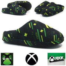 BOYS INFANTS XBOX SLIPPERS GAMING WARM SOFT COSY FLEECE NOVELTY MULES SHOES SIZE