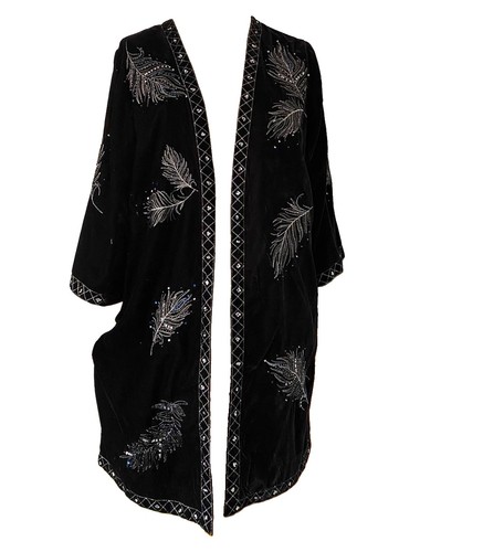 Monsoon black velvet sequin - velvet,