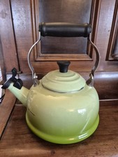⭐LE CREUSET Traditional Stove Top Whistling Kettle 1.6L, Kiwi Green, Excellent