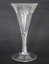 FINE ANTIQUE WINE GLASS WITH