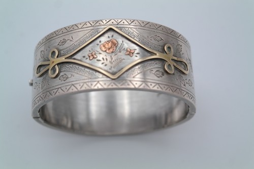 Victorian silver cuff - victorian,