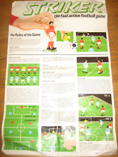 VINTAGE - STRIKER FOOTBALL GAME - RULES SHEET