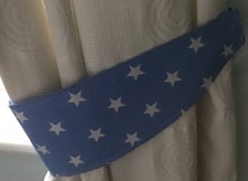 PALE BLUE & WHITE STAR FABRIC