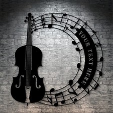 Personalized Cello And Notes