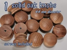 1 x Wooden Oak Knob Handle