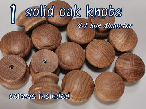 Wooden oak knob handle - 1,