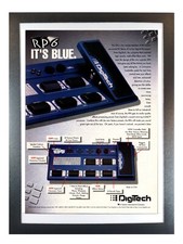 Digitech RP-6 Multi Effect Pedal Ad Framed Original Guitar Magazine Full Pg RP6