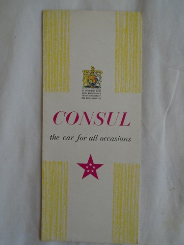 Ford consul brochure oct 1954 - ford,