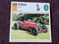 SUNBEAM Tiger,   1925,   Competition Class Car, G.B.,Collectors Card