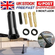 8CM/3inch Universal Car Bee-sting Stubby Black Carbon Fibre Aerial Mast Antenna