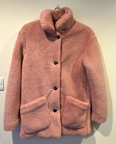 Pink teddy fleece jacket - teddy,