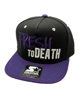 Starter Black Label Cap – Fresh To Death Snapback – Purple/Black – NWT OSFM NOS