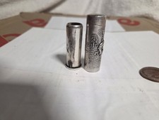 Super Danish Silver Lipstick Holder - Village Repousse Image - Unusual