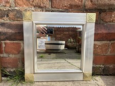 Traditional Silver Gold Tone Framed Square Wall Mirror 45cm  x 45cm