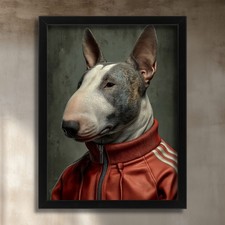 Brindle bull terrier wall art - brindle,