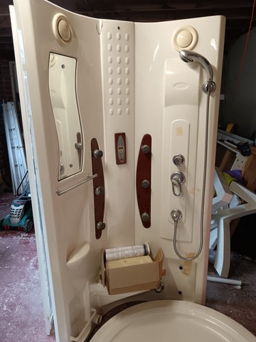 Shower with enclosure and - shower,